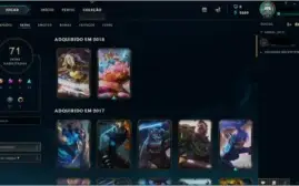 Conta Lol ouro 5 com 71 skins habilitadas
