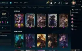 Conta LOL Platina3 C/4 prestígios 8 gemas 9956K RP Baratinha
