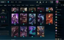 Conta LOL Platina3 C/4 prestígios 8 gemas 9956K RP Baratinha
