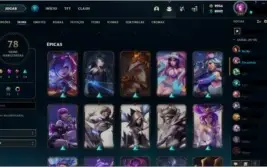 Conta LOL Platina3 C/4 prestígios 8 gemas 9956K RP Baratinha