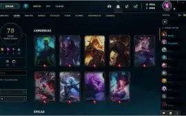 Conta LOL Platina3 C/4 prestígios 8 gemas 9956K RP Baratinha