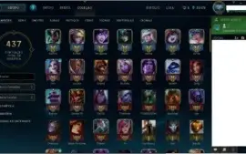 Vendo conta platina com todos os champions e 130 skins