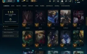 Prata 2 com 60 Champs e 39 Skins ( JG / ADC / MID )