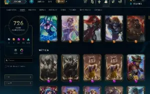 CONTA DE LOL D1 + 726 SKINS