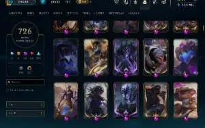 CONTA DE LOL D1 + 726 SKINS
