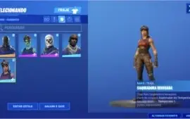 CONTA FORTNITE - RENEGADE + CAVEIRÃO ROXO + PASSE 2 TEMP E +