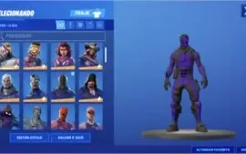 CONTA FORTNITE - RENEGADE + CAVEIRÃO ROXO + PASSE 2 TEMP E +