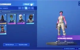 CONTA FORTNITE - RENEGADE + CAVEIRÃO ROXO + PASSE 2 TEMP E +