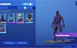 CONTA FORTNITE - RENEGADE + CAVEIRÃO ROXO + PASSE 2 TEMP E +