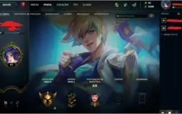 ACC LOL GOLD, SKINS E CHAMPS