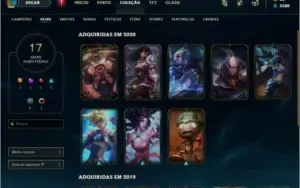 ACC LOL GOLD, SKINS E CHAMPS