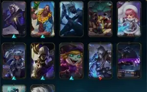 conta lol lvl 533; platina 3; 112 skins.
