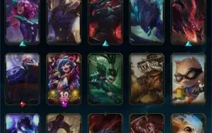 conta lol lvl 533; platina 3; 112 skins.