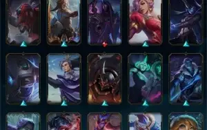 conta lol lvl 533; platina 3; 112 skins.
