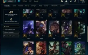 Conta platina 3 baratinha com 6 skins e 32 champs