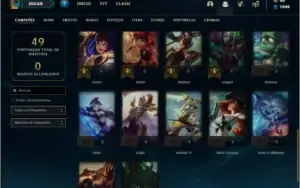 Conta platina 3 baratinha com 6 skins e 32 champs