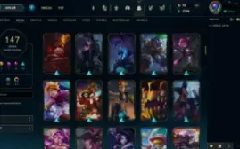 Conta LOL MESTRE criada em 2012 ícones raros / 147 skins