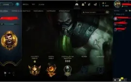 Conta League of Legends c/ elo Ouro IV+skin Mis Fortune rara