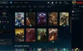 Conta League of Legends c/ elo Ouro IV+skin Mis Fortune rara
