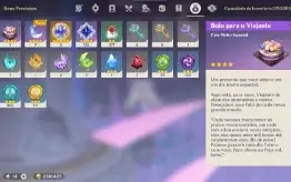 Conta Ar 48 Yelan + Raiden + Mona + Qiqi E Espada Celestial