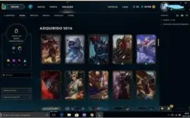 Conta League Of Legends,gold IV, 100 skins,todos os campeões