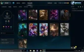 Conta League Of Legends,gold IV, 100 skins,todos os campeões