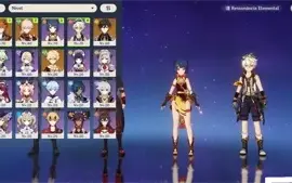 CONTA GENSHIN IMPACT, CHILDE, ZHONGLI, KAZUHA, BENÇÃO