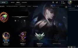 Conta League of Legends prata 4