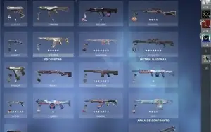 Conta de vava cheia de skin no preço