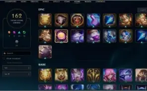 CONTA - 708 SKINS - LEAGUE OF LEGENDS