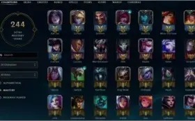 CONTA - 708 SKINS - LEAGUE OF LEGENDS