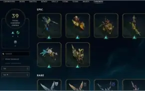 CONTA - 708 SKINS - LEAGUE OF LEGENDS