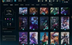 Bronze 4 com 150 Champs e 176 Skins ( Mais de 200 Jogos )