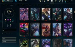Bronze 4 com 150 Champs e 176 Skins ( Mais de 200 Jogos )