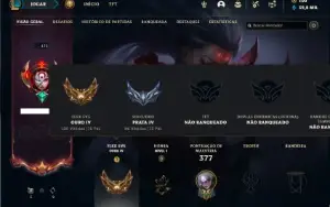 Prata 4 com 150 Champs e 149 Skins ( MAIN ADC / SUP )