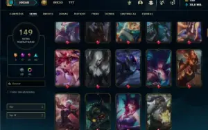 Prata 4 com 150 Champs e 149 Skins ( MAIN ADC / SUP )