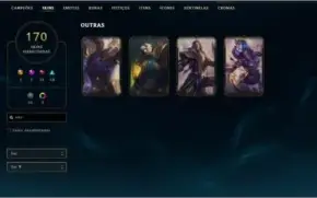 CONTA LOL TOP BARATINHA/ GOLD 3 /170 SKINS/2 MITICA/5 ULT