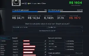 Conta (10 anos) level 67, 272 jogos, com cs go prime