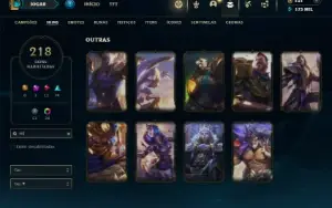 Esmeralda 2 com TODOS os champs e 218 Skins + 9 Vitoriosas