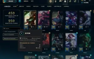 Esmeralda 2 com TODOS os champs e 218 Skins + 9 Vitoriosas