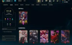 Esmeralda 2 com TODOS os champs e 218 Skins + 9 Vitoriosas
