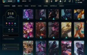 Esmeralda 2 com TODOS os champs e 218 Skins + 9 Vitoriosas