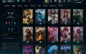 Esmeralda 2 com TODOS os champs e 218 Skins + 9 Vitoriosas