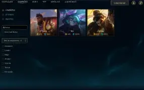 Conta league of legends com quase 180 skins