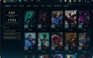 Conta league of legends com quase 180 skins
