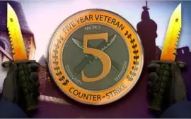 Conta Steam 7 Anos CSGO / Prime / Medalha 5 Anos / Lealdade