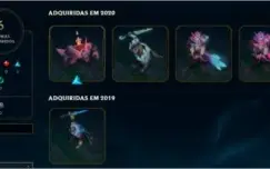 CONTA LOL COM 100 SKINS