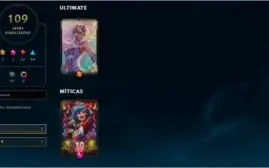 CONTA LOL COM 100 SKINS