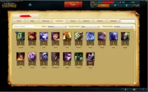 Conta de LoL - Gold V MMR de Platina V