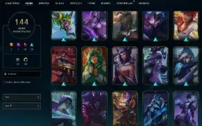 CONTA COM 144 SKINS BOAS, 156 CAMPEÕES, NUNCA BANIDA